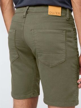 DU/ER Olive Green Men's Stretch Shorts